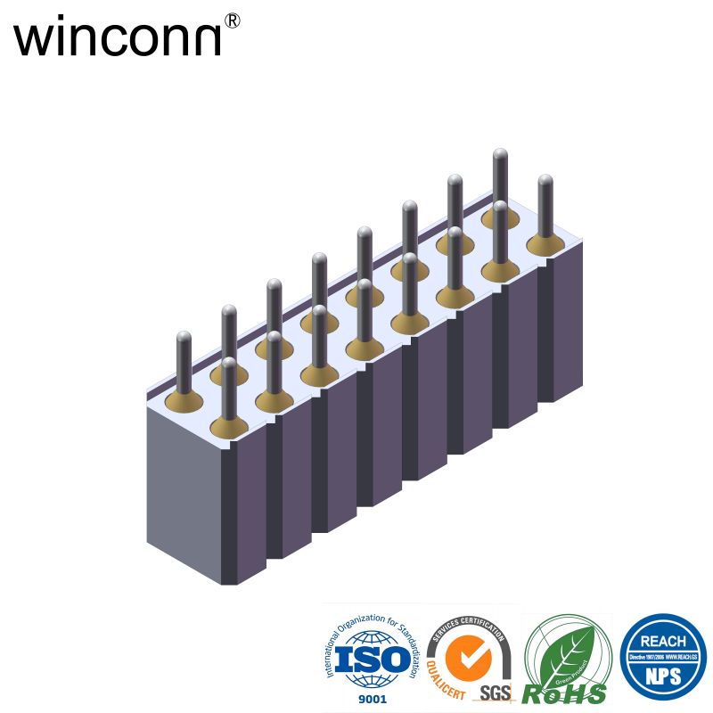 Female IC Socket 2.54mm Straight DIP Type