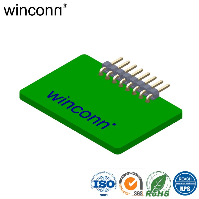 Right Angle DIP Board-In with Terminal Pin Header Socket