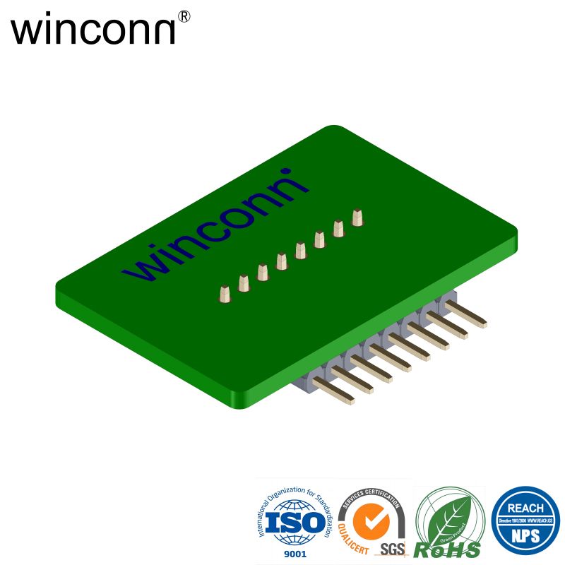 16 pins Kinked pin Pin Header connector