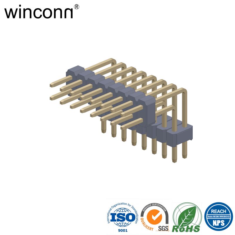 90 degrees Board Lock Pin Header Terminal