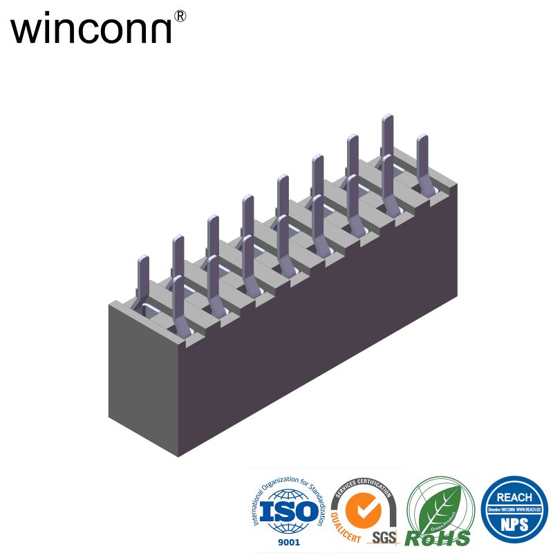 PBT Customizable 0.100"(2.54mm) pitch Female Header socket