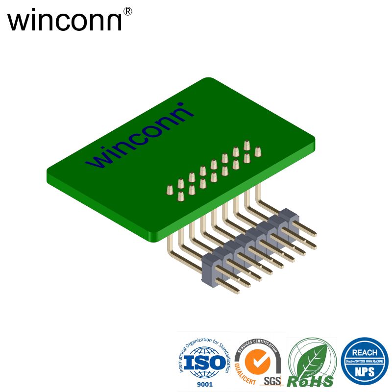 90 degrees Board Lock Pin Header Terminal