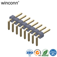 Right Angle DIP Board-In with Terminal Pin Header Socket