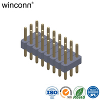 3 row through hole Pin Header connector