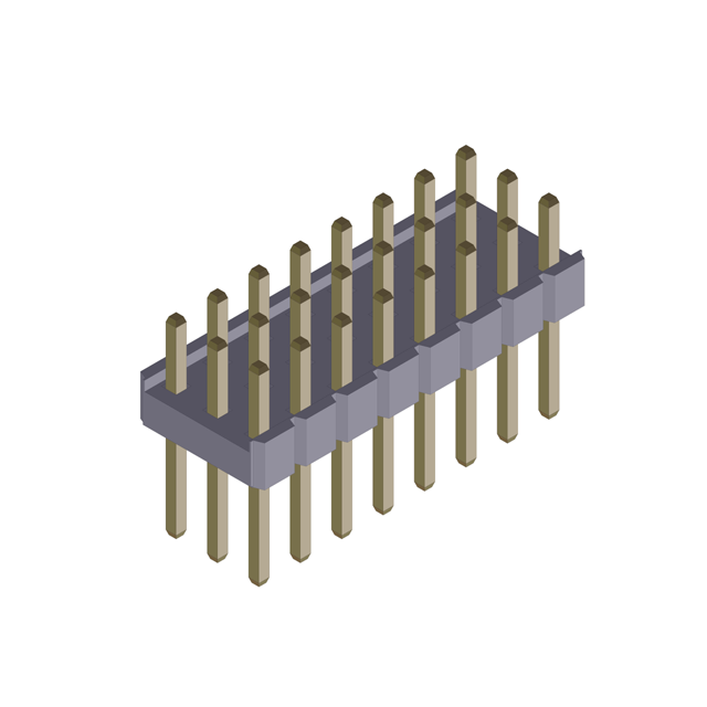 Triple row Solder Pin Pin Header connector
