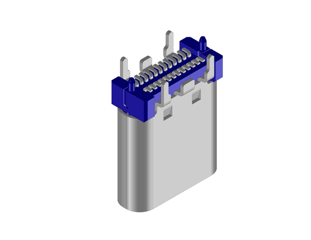 Low Frequency Stainless Steel 0.078"(2.00mm) USB 3.1 connector